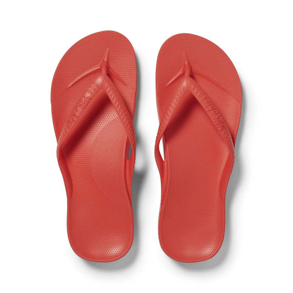ARCHIES Arch Support Flip Flops in Coral