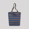 LES PENSIONNAIRES Striped Recycled Tote in Green/Blue