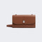 WEEKEND MAX MARA WKACalao Smooth Calfskin Wallet Chain Bag in Tobacco