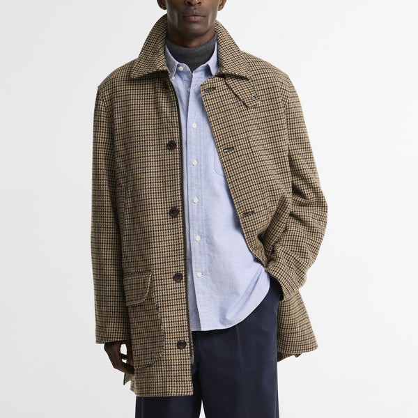 BARBOUR Modified Wool Border Jacket in Dark Sand