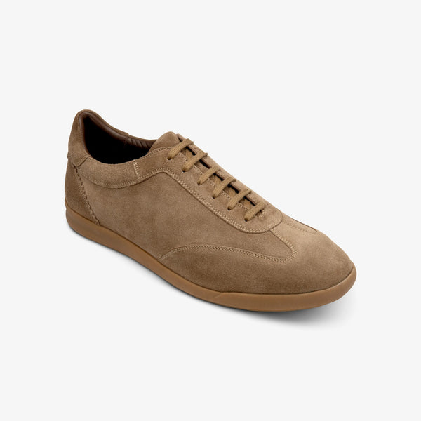 LOAKE Mayfair Suede Smart Trainers in Flint