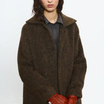 BEATRIZ FUREST Normandie Long Furry Coat in Brown