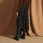 SOPHIE + LUCIE Panuelo Berlin Check Skirt in Brown