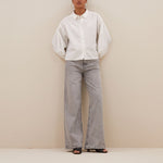 BY-BAR Sarah Short Cotton Blouse in White