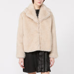 WEEKEND MAX MARA Inserimento - WKIOzioso Relaxed Fit Short Single-breasted Coat in Powder