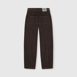 BEATRIZ FUREST Barlovento Wide Leg Cord Trousers in Dark Brown