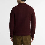 BARBOUR Riggbay Knitted Half Zip Jumper in Chestnut