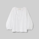 BEAUMONT ORGANIC Renee Poplin Top in White