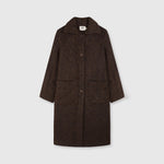 BEATRIZ FUREST Normandie Long Furry Coat in Brown