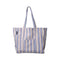 BLACK COLOUR BCNella Canvas Bag in Blue Stripe