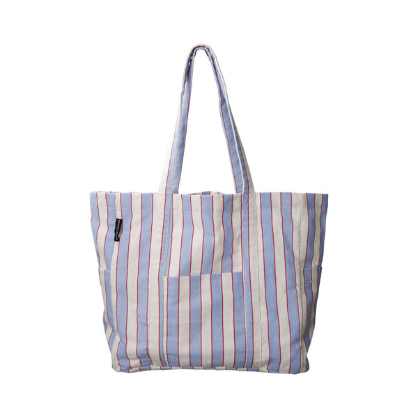 BLACK COLOUR BCNella Canvas Bag in Blue Stripe