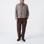 UNIVERSAL WORKS Franck Lester Dogtooth Jacket in Taupe