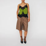 STELLA NOVA Delicate Lace Top in Green Flash