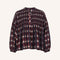 BY-BAR Mine Ikat Blouse in Wine Ikat Print