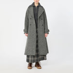 WEEKEND MAX MARA WKDPrisma Tartan Wrap Skirt in Dark Grey