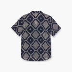 OAS Trastevere Cuba Crochet Shirt in Navy