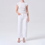 AGOLDE Harper Crop Jeans in White Wash