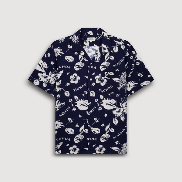 HARTFORD New Palmito Viscose Shirt  in Navy
