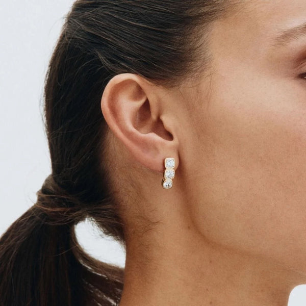 EDBLAD Gemma Studs Triple  in Gold