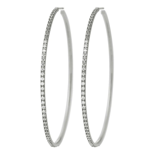 EDBLAD Glow Creoles Mini XL Hoops in Steel