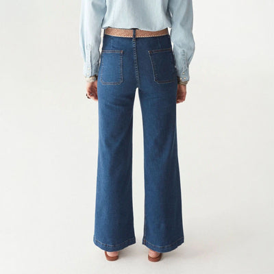 MAISON HOTEL Edna Jeans in Dark Denim