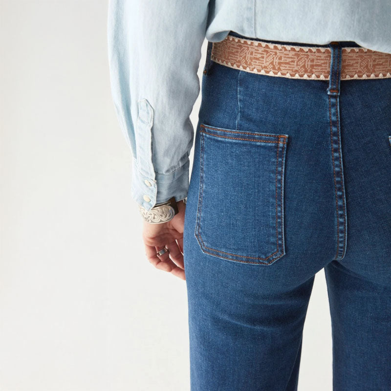 MAISON HOTEL Edna Jeans in Dark Denim