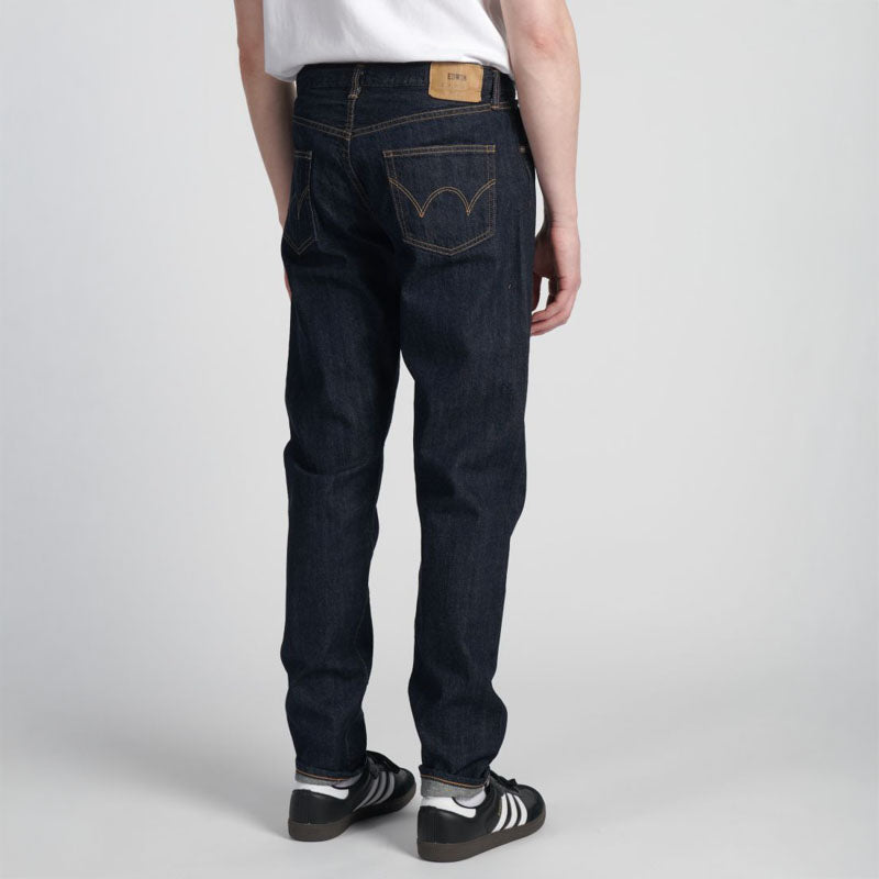EDWIN Regular Tapered Kaihara Red Selvage Denim in Blue Rinsed
