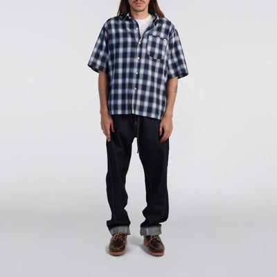 EDWIN Millbury Shirt in Blue/Black
