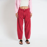SOPHIE + LUCIE Sarga Boyfriend Jeans in Red
