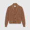 BEATRIZ FUREST Morgan Ribbed Shawl Cardigan in Camel