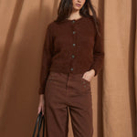 SOPHIE + LUCIE Luisa Knitted Cardigan in Brown