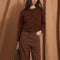 SOPHIE + LUCIE Luisa Knitted Cardigan in Brown