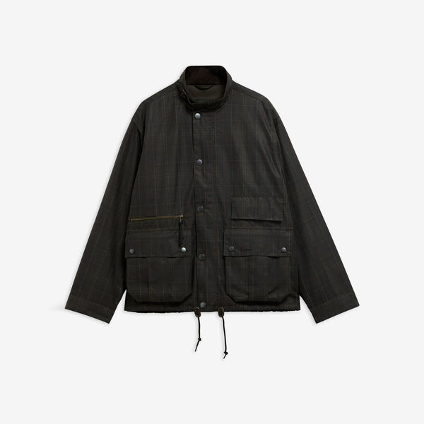 BARBOUR Modified Tartan Ursula Wax Jacket in Classic Tartan