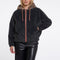 RINO & PELLE Ori Jacket with Zipper and Hood in Urban Teal