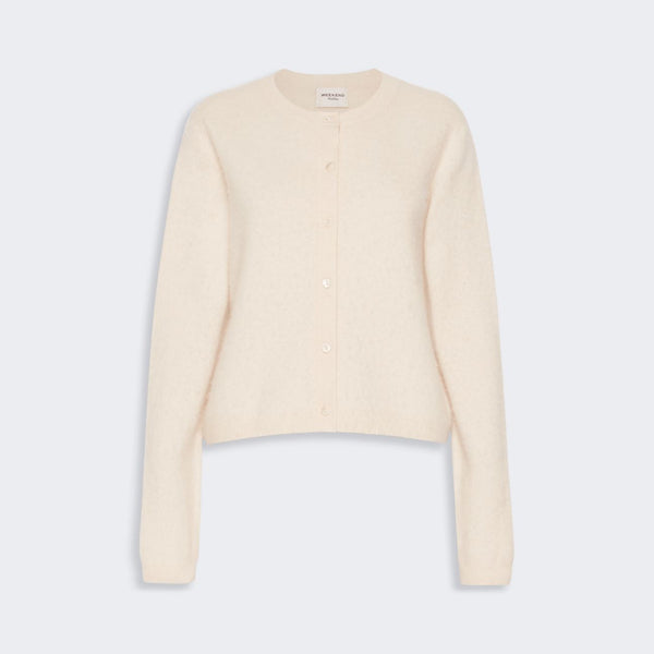 WEEKEND MAX MARA WKDEsposto Wool and Cashmere Cardigan in Ice