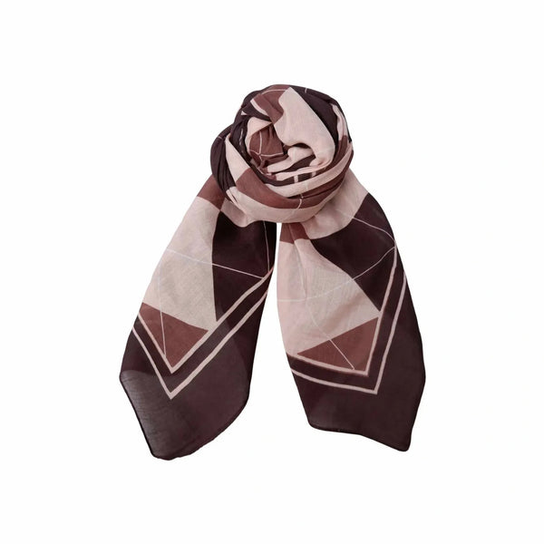 BLACK COLOUR BCHarlekin Mini Scarf in Brown