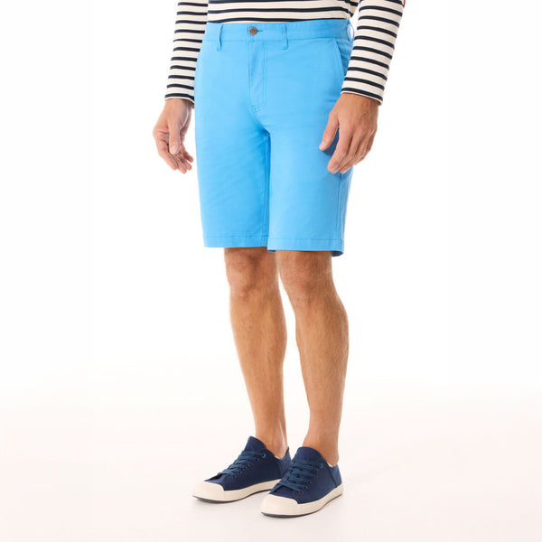 MOUSQUETON Erwany Cotton Stretch Shorts in Sky Blue