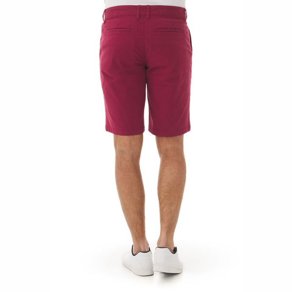 MOUSQUETON Erwany Cotton Stretch Shorts in Brick Red