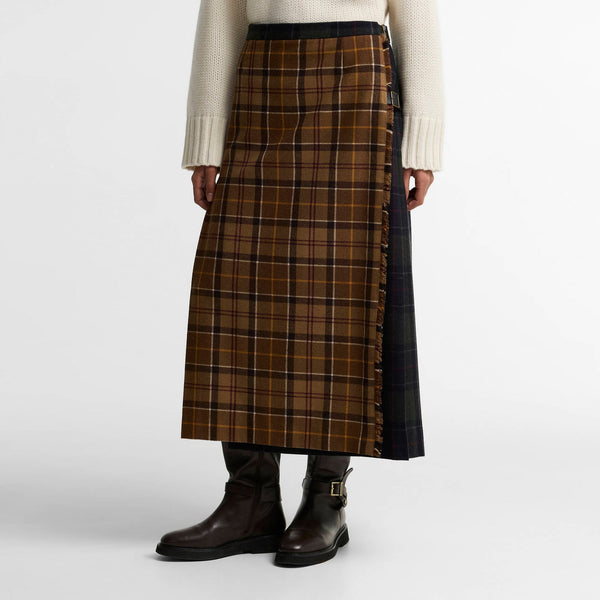 BARBOUR Hazelwood Midi Skirt in Tartan