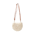 BLACK COLOUR BCCrochet Mini Bag in Cream