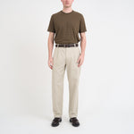 OLIVER SPENCER Morton Pleated Trousers in Wilkes Sand