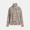 ESSENTIEL ANTWERP Khaleesi Leopard Print Pussy-bow Shirt in Brown/Cream