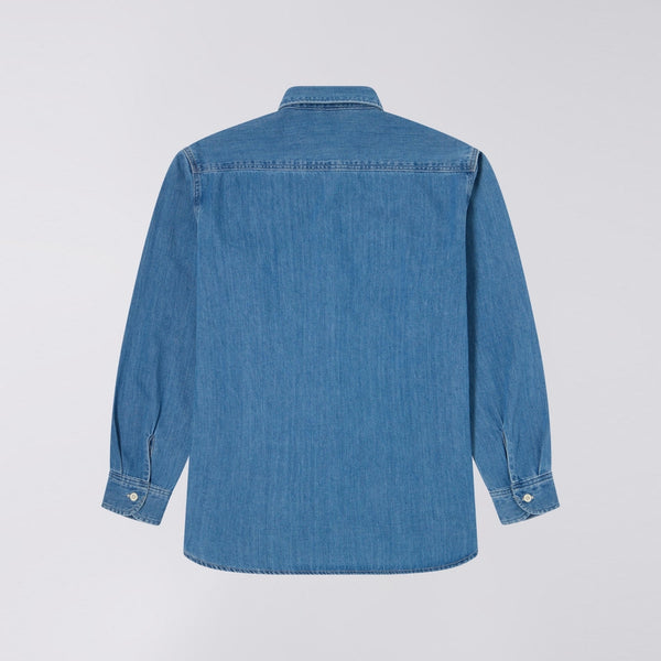EDWIN Work Shirt in Blue Light Used