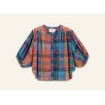 ORFEO Arizona Embroidered Shirt with 3/4 Sleeves in Pink Check