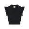 JUMPER 1234 Ruffle Cable Cashmere T-Shirt in Breen