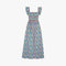 PINK CITY PRINTS Carrie Cotton Block Print Dress in Folk Border