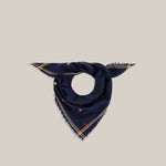 MOISMONT Chelsea No815 Square Scarf  in Magic Blue