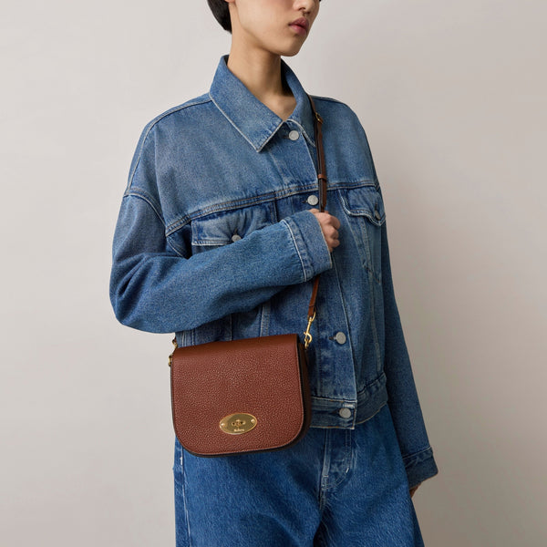 MULBERRY Small Darley Satchel Two Tone Small Classic Grain  in Oak
