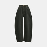 ESSENTIEL ANTWERP Kokos Colour Denim Barrel Leg Jeans in Dusty Green