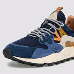 FLOWER MOUNTAIN Yamano 3 Mens Suede Sneakers in Navy/Light Navy